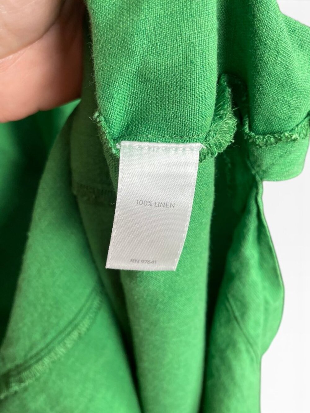 J Jill Love Linen green sleeveless dress Large - Picture 4 of 4